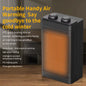 1500W セラミックファンヒーター｜ミニマル設計・リモコン操作対応［デスク＆ベッドルーム用 電気暖房］