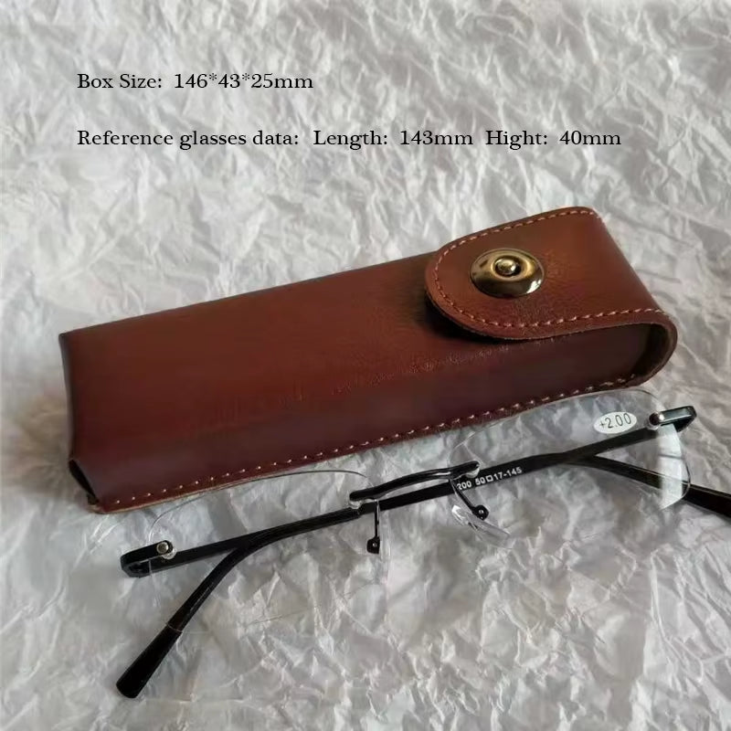 クラシックレザー眼鏡ケース｜スリムタイプ対応・エレガント仕様・ユニセックスデザインのメガネボックス