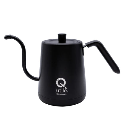 Q Utilé 電気ケトル｜マットブラック仕上げ・温度精密コントロール機能付き［スタイリッシュ電気ポット］