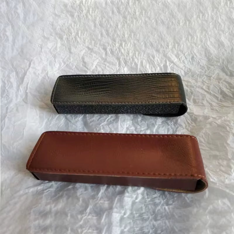 クラシックレザー眼鏡ケース｜スリムタイプ対応・エレガント仕様・ユニセックスデザインのメガネボックス