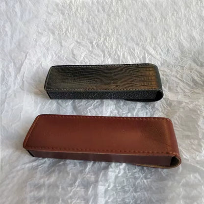 クラシックレザー眼鏡ケース｜スリムタイプ対応・エレガント仕様・ユニセックスデザインのメガネボックス