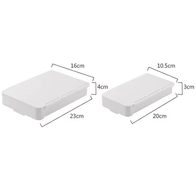 デスク下隠し収納トレイ｜粘着式・引き出しタイプ・多機能ストレージ［ホーム／オフィス／学習机対応］